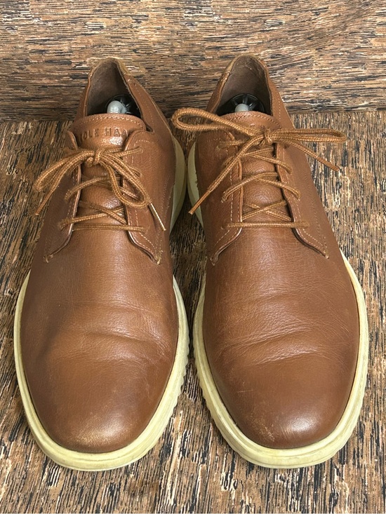 Cole Haan Grand Plain Toe Oxford Brown Leather Dress Shoes Men’s Sz 11D main image 4